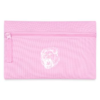Tête d’animal de lion - Trousse - rose - Devant