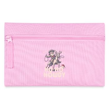 Christmas Cowboy Humor Ho Ho Howdy - Pencil Case - pink - Front