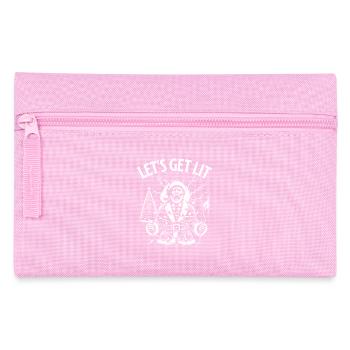 Père Noël drôle choc électrique amusant - Trousse - rose - Devant