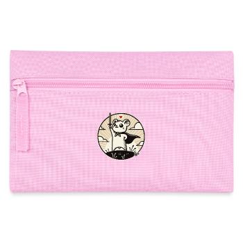 Mouse hero with cape - Pencil Case - pink - Front