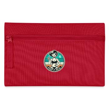Bleib echt, Strand-Edition - Federtasche - Rot - Vorne