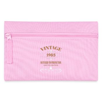 Cadeau Vintage 40ème Anniversaire Année de Naissance 1985 - Trousse - rose - Devant