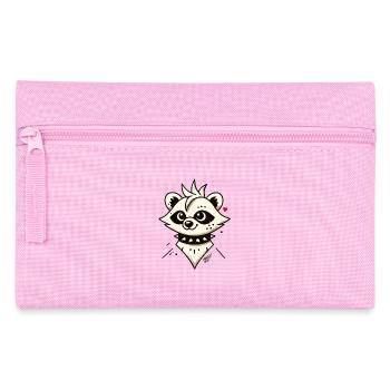 Anarchie Punk Waschbär - Federtasche - Rosa - Vorne