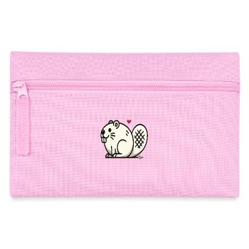 Lustiger dicker Biber - Federtasche - Rosa - Vorne