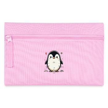 Simply cute, cute little penguin - Pencil Case - pink - Front