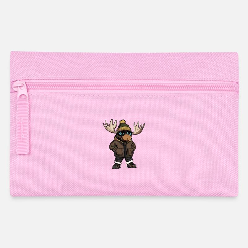 Elch Cool Comic - Federtasche - Rosa