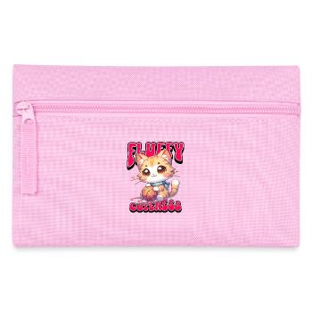 Fluffy Cuteness - Niedliches Katzendesign - Federtasche - Rosa - Vorne