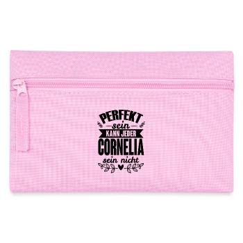 Cornelia - Perfekt Sein Kann Jeder Cornelia Nicht - Federtasche - Rosa - Vorne