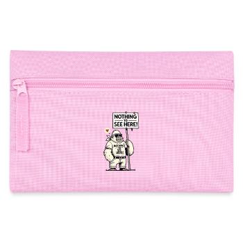 Gorilla with a shield: There is nothing to see here - Pencil Case - pink - Front