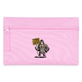 Pensez moins, plus stupide gorille en costume - Trousse - rose - Devant