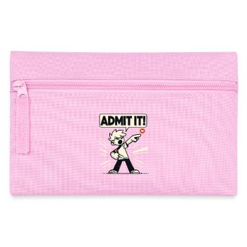 Gib es zu! Freche Ansage vom Retro Junge - Federtasche - Rosa - Vorne