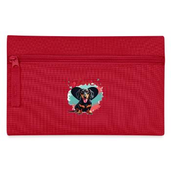 Dachshund Dog Love Dachshund Dog Friends Animal Lover - Pencil Case - red - Front