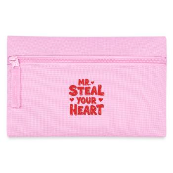 Mr Steal Your Heart Romantisches Valentinstag - Federtasche - Rosa - Vorne