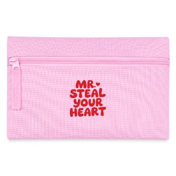 Mr Steal Your Heart Romantisches Valentinstag - Federtasche - Rosa - Vorne
