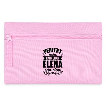 Elena - Perfekt Sein Kann Jeder Elena Sein Nicht - Federtasche - Rosa - Vorne