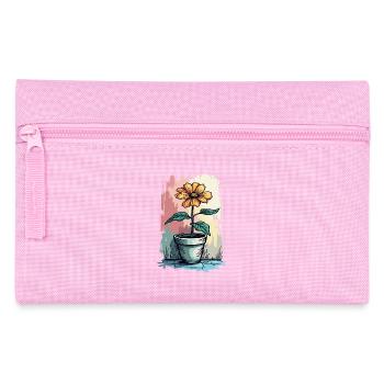 Blooming Beauty – Vintage Floral Motif Floral Top - Pencil Case - pink - Front