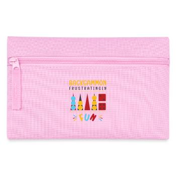 Backgammon Spiel - Federtasche - Rosa - Vorne
