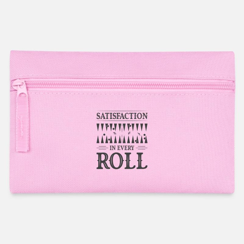 Backgammon Spiel - Federtasche - Rosa