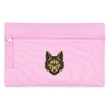 Akita Dog Portrait - Pencil Case - pink - Front