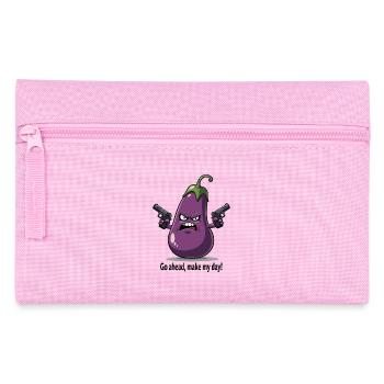 Badass Aubergine – Go Ahead, Make My Day - Federtasche - Rosa - Vorne