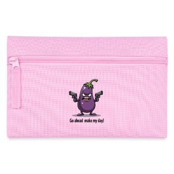 Badass Aubergine – Go Ahead, Make My Day - Federtasche - Rosa - Vorne