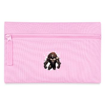 Löwe Muskeln Bodybuilding Gym - Federtasche - Rosa - Vorne