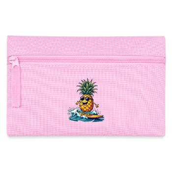 Ananas Surfer Surfen Feel the Summer - Federtasche - Rosa - Vorne