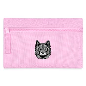 Akita Dog Portrait - Pencil Case - pink - Front