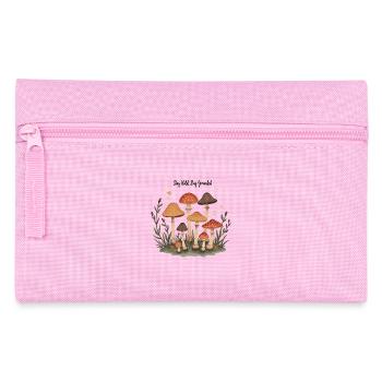 Pilz Pilze Retro Wald Motiv für Naturliebhaber - Federtasche - Rosa - Vorne