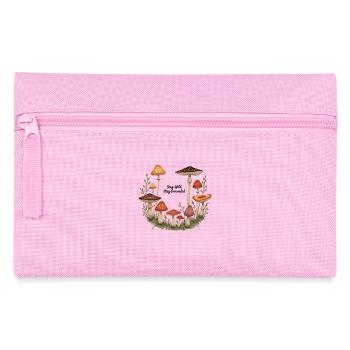 Pilz Pilze Retro Wald Motiv für Naturliebhaber - Federtasche - Rosa - Vorne