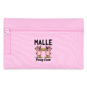 Malle Party Crew Lustige Schweine Bier Spaß - Federtasche - Rosa - Vorne