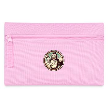 Systematic health – gorilla with thumbs up - Pencil Case - pink - Front