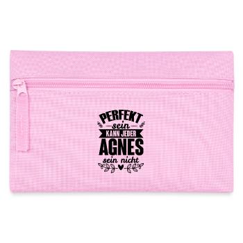 Agnes - Perfekt Sein Kann Jeder Agnes Sein Nicht - Federtasche - Rosa - Vorne