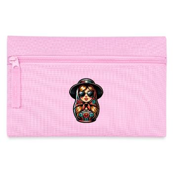 Russian Girl! Matrjoschka Russisch für Russen - Federtasche - Rosa - Vorne