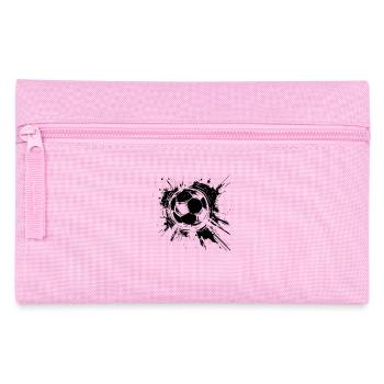 Fußball Streetart - Federtasche - Rosa - Vorne