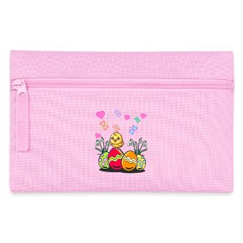 Pâques Pâques Printemps Poussin Oeufs de Pâques - Trousse - rose - Devant