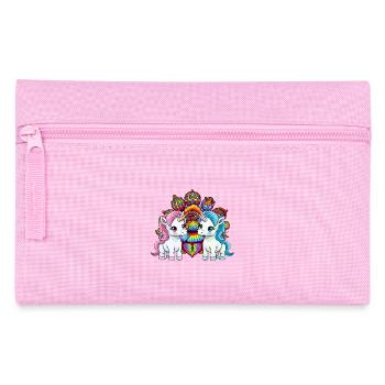 Licorne indienne Licornes Inde Animaux mythiques Hippie - Trousse - rose - Devant