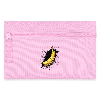 Banane bricht durch Wand - Federtasche - Rosa - Vorne