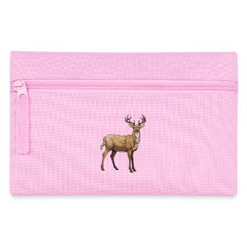 Hirsch Tier - Federtasche - Rosa - Vorne