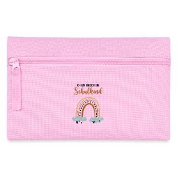 Schulkind Schülerin Einschulung Schulanfang Schule - Federtasche - Rosa - Vorne