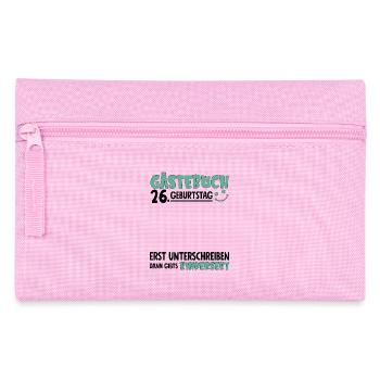 Guestbook 26 Birthday Sign Children's - Pencil Case - pink - Front