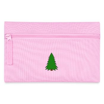Baum Tanne Natur Wald Nadelbaum Fichte Fichten - Federtasche - Rosa - Vorne