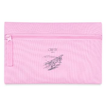 Grete Griechenland Souvenir Crete Landschaft - Federtasche - Rosa - Vorne