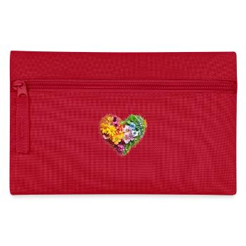 Blossom Heart in Rainbow Colours - Floral Splendour - Pencil Case - red - Front