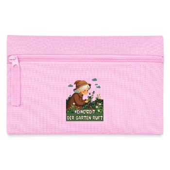 No time, the garden is calling. - Pencil Case - pink - Front