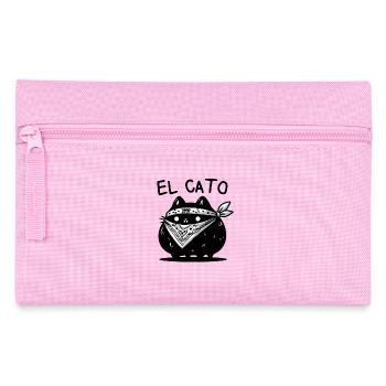 El Cato Bandana Cat – Cute Criminal charm - Pencil Case - pink - Front
