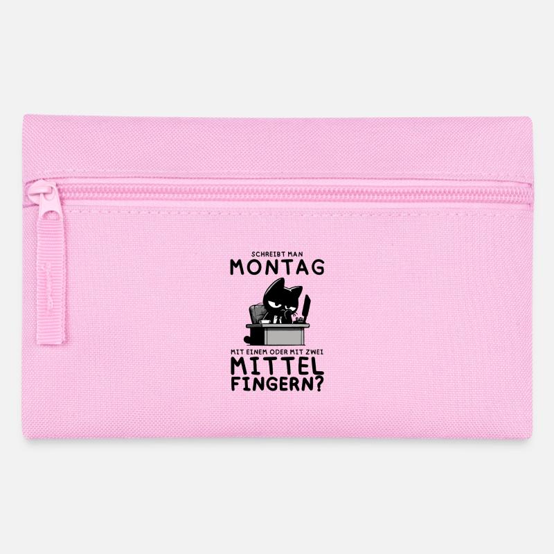 Genervte Bürokatze – Chef des inneren Kündigens - Federtasche - Rosa