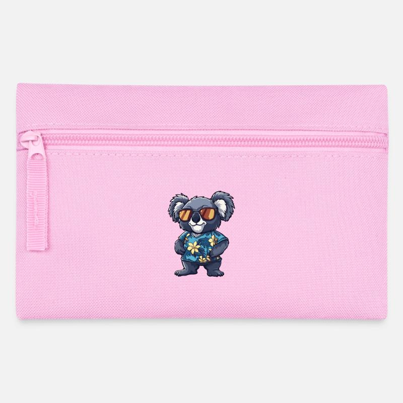 Koala Comic Lustig Sommer - Federtasche - Rosa