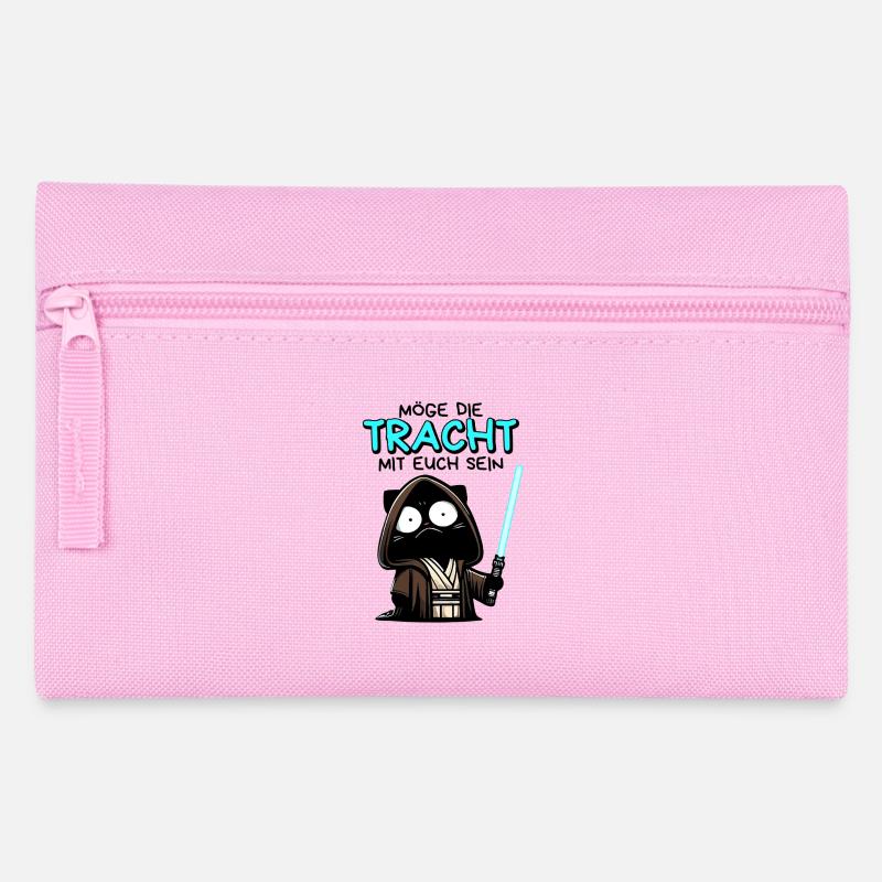 Möge die Tracht mit euch sein – Nerdkatze - Federtasche - Rosa
