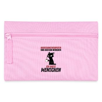 Aggressionstherapeuten – Ich hasse Menschen - Federtasche - Rosa - Vorne